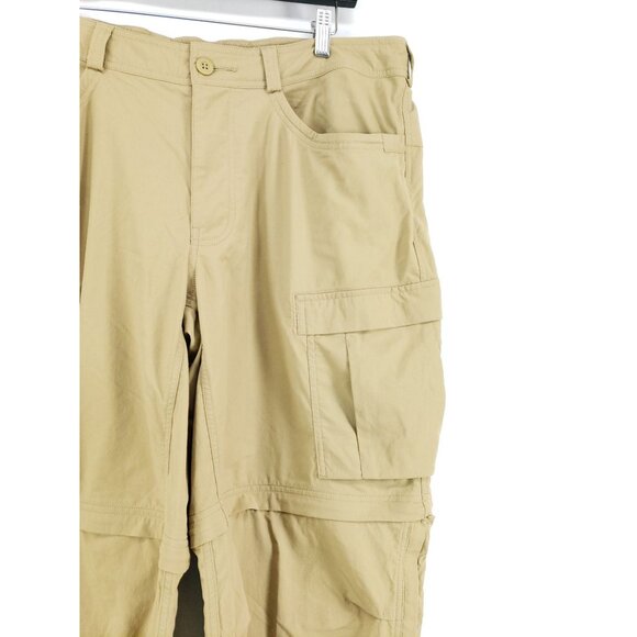 REI Light Weight Convertible Pants Men's Size 40x32 Tan Gusseted - Picture 7 of 10